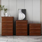 Contemporary Walnut Wood Storage Chest Vertical Chest in Brown with Drawers Clearhalo 'Bedroom Furniture' 'Dressers & Chests' 'dressers_chests' 'furn' 'furn_dressers_chests' 'Furniture' 6470401