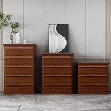 Contemporary Walnut Wood Storage Chest Vertical Chest in Brown with Drawers Clearhalo 'Bedroom Furniture' 'Dressers & Chests' 'dressers_chests' 'furn' 'furn_dressers_chests' 'Furniture' 6470401