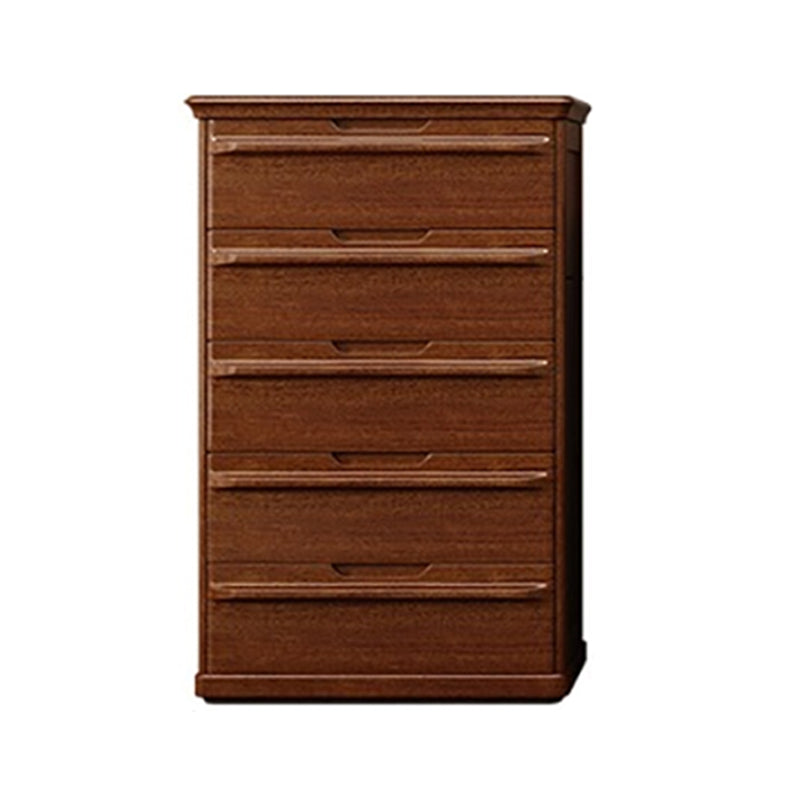 Contemporary Walnut Wood Storage Chest Vertical Chest in Brown with Drawers 5 Clearhalo 'Bedroom Furniture' 'Dressers & Chests' 'dressers_chests' 'furn' 'furn_dressers_chests' 'Furniture' 6470405