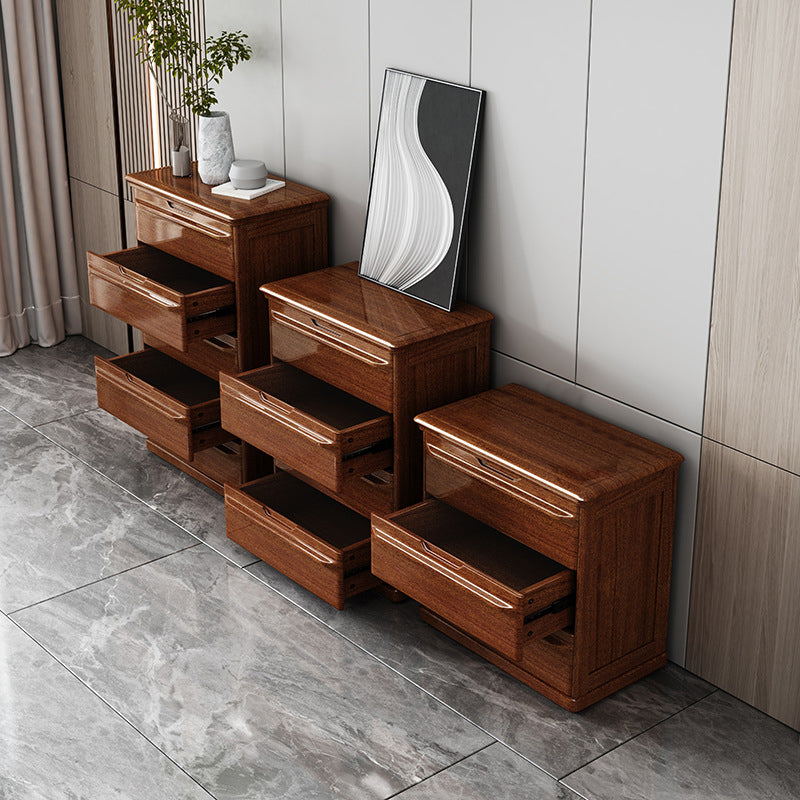 Contemporary Walnut Wood Storage Chest Vertical Chest in Brown with Drawers Clearhalo 'Bedroom Furniture' 'Dressers & Chests' 'dressers_chests' 'furn' 'furn_dressers_chests' 'Furniture' 6470406