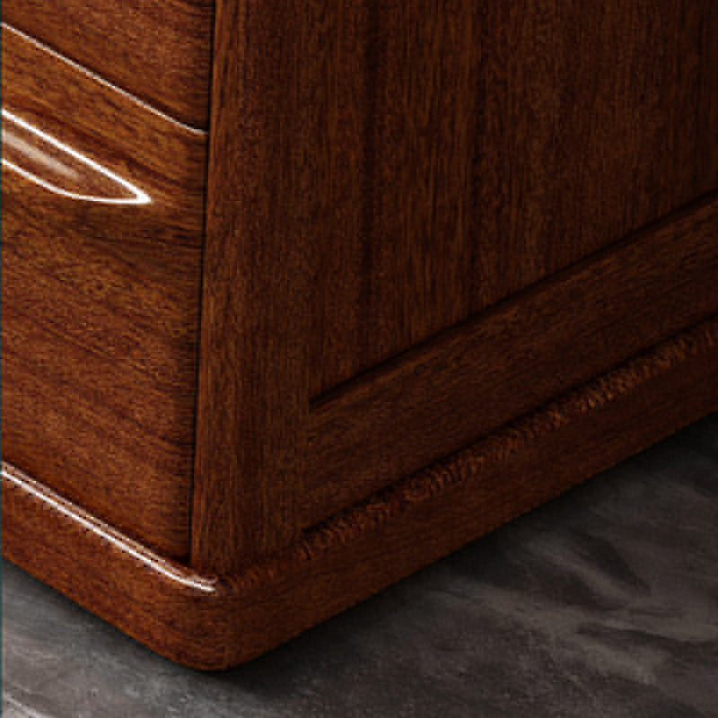 Contemporary Walnut Wood Storage Chest Vertical Chest in Brown with Drawers Clearhalo 'Bedroom Furniture' 'Dressers & Chests' 'dressers_chests' 'furn' 'furn_dressers_chests' 'Furniture' 6470411