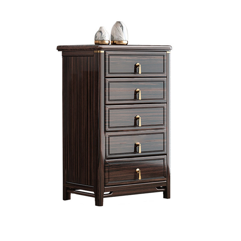 Glam Solid Wood Storage Chest Home Chest in Brown with Drawers 5 Clearhalo 'Bedroom Furniture' 'Dressers & Chests' 'dressers_chests' 'furn' 'furn_dressers_chests' 'Furniture' 6470418