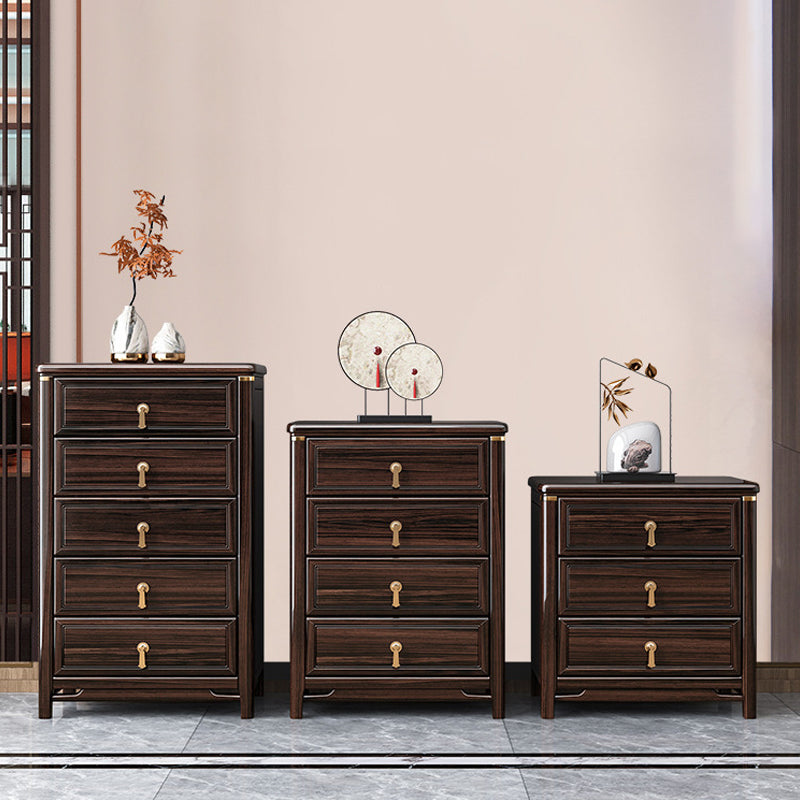 Glam Solid Wood Storage Chest Home Chest in Brown with Drawers Clearhalo 'Bedroom Furniture' 'Dressers & Chests' 'dressers_chests' 'furn' 'furn_dressers_chests' 'Furniture' 6470419