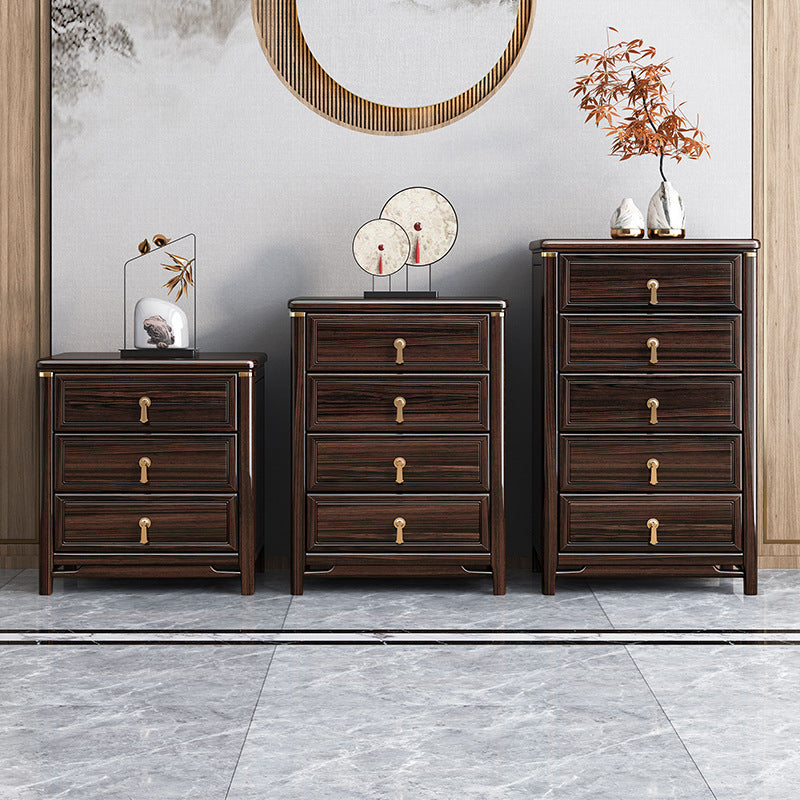 Glam Solid Wood Storage Chest Home Chest in Brown with Drawers Clearhalo 'Bedroom Furniture' 'Dressers & Chests' 'dressers_chests' 'furn' 'furn_dressers_chests' 'Furniture' 6470420