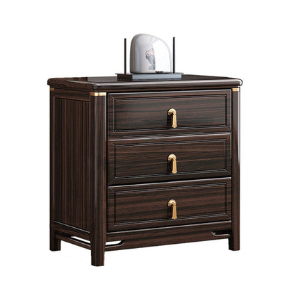 Glam Solid Wood Storage Chest Home Chest in Brown with Drawers 3 Clearhalo 'Bedroom Furniture' 'Dressers & Chests' 'dressers_chests' 'furn' 'furn_dressers_chests' 'Furniture' 6470422