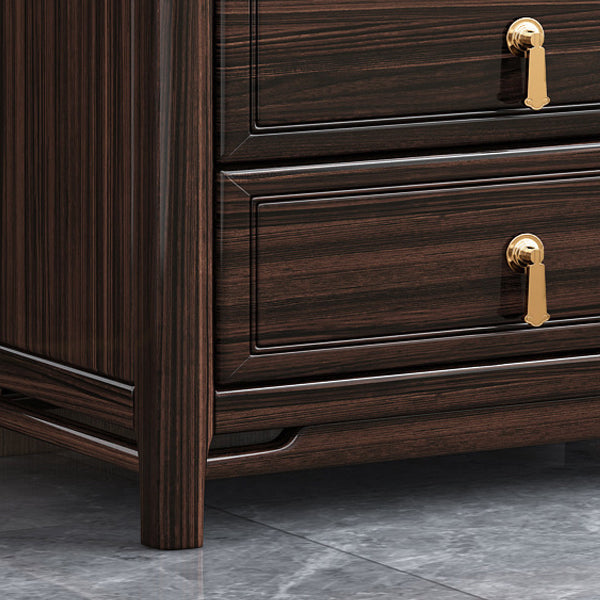 Glam Solid Wood Storage Chest Home Chest in Brown with Drawers Clearhalo 'Bedroom Furniture' 'Dressers & Chests' 'dressers_chests' 'furn' 'furn_dressers_chests' 'Furniture' 6470425