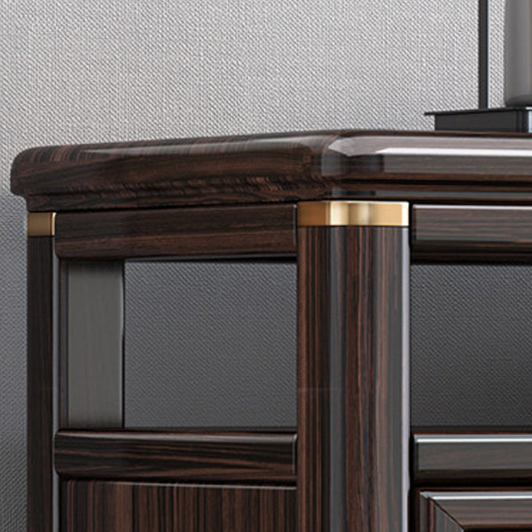 Glam Solid Wood Storage Chest Home Chest in Brown with Drawers Clearhalo 'Bedroom Furniture' 'Dressers & Chests' 'dressers_chests' 'furn' 'furn_dressers_chests' 'Furniture' 6470426