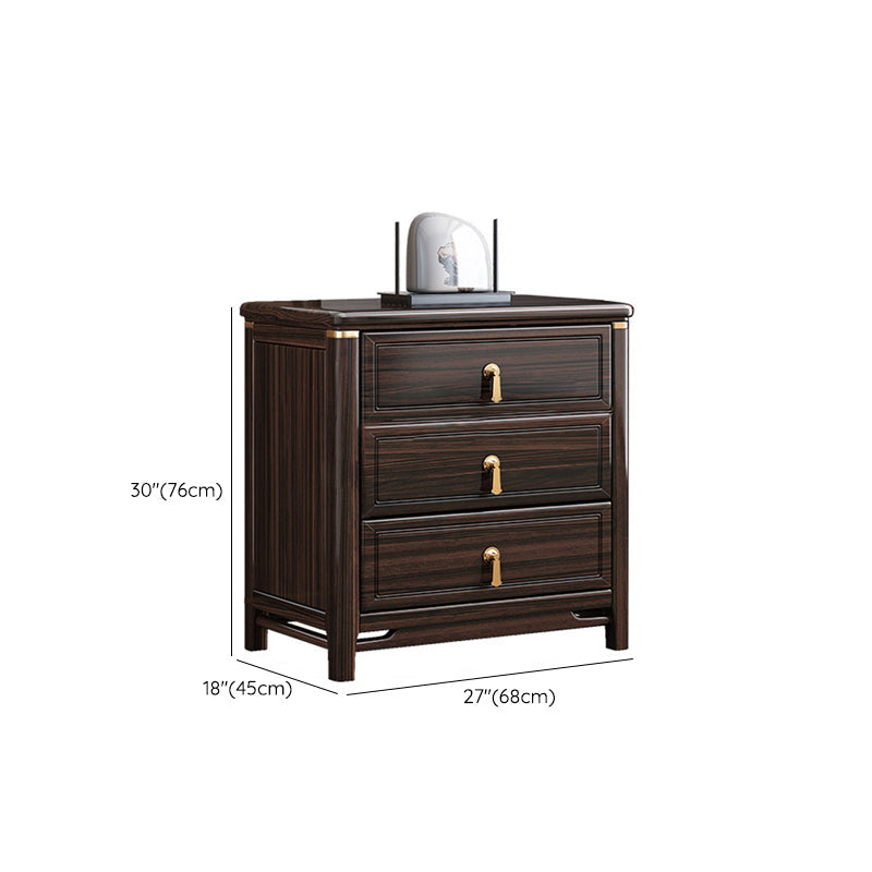 Glam Solid Wood Storage Chest Home Chest in Brown with Drawers Clearhalo 'Bedroom Furniture' 'Dressers & Chests' 'dressers_chests' 'furn' 'furn_dressers_chests' 'Furniture' 6470428