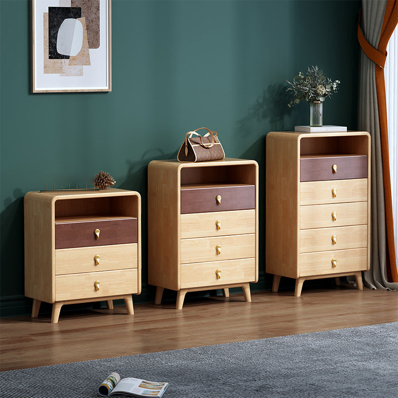 Glam Solid Wood Storage Chest Home Vertical Chest with Drawers Clearhalo 'Bedroom Furniture' 'Dressers & Chests' 'dressers_chests' 'furn' 'furn_dressers_chests' 'Furniture' 6470431