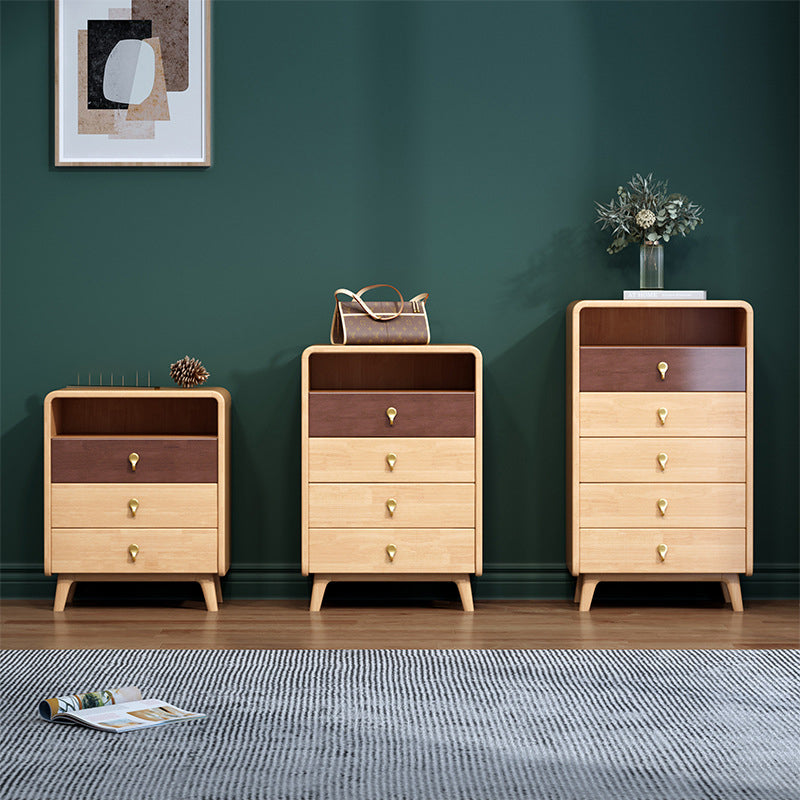 Glam Solid Wood Storage Chest Home Vertical Chest with Drawers Clearhalo 'Bedroom Furniture' 'Dressers & Chests' 'dressers_chests' 'furn' 'furn_dressers_chests' 'Furniture' 6470434