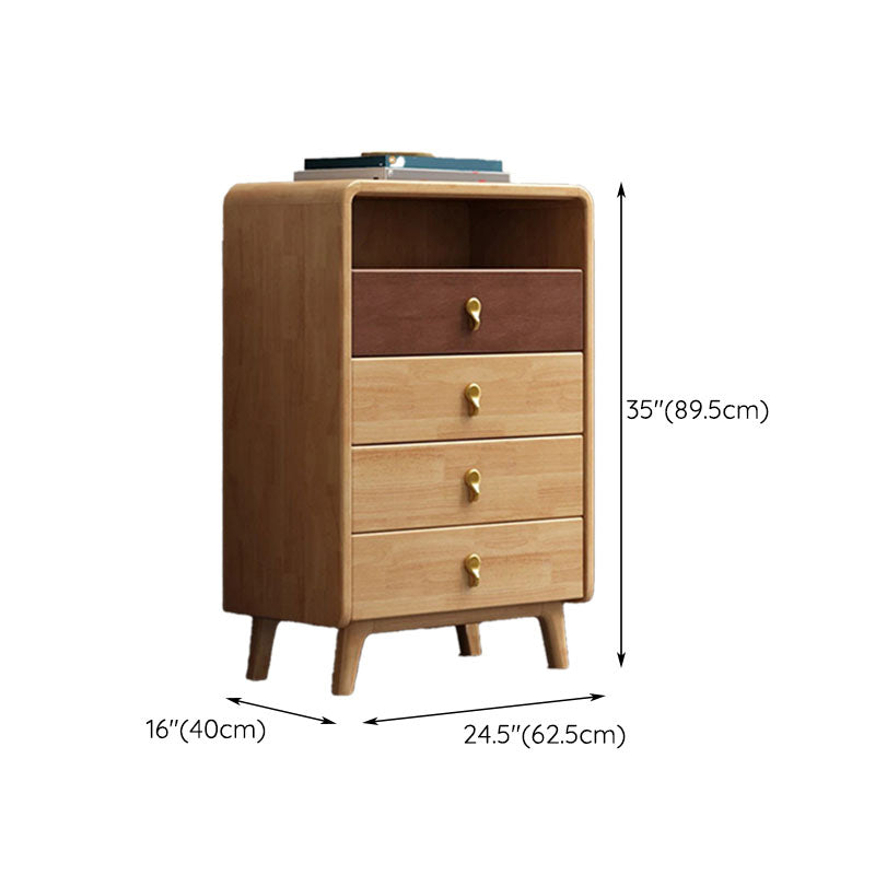 Glam Solid Wood Storage Chest Home Vertical Chest with Drawers Clearhalo 'Bedroom Furniture' 'Dressers & Chests' 'dressers_chests' 'furn' 'furn_dressers_chests' 'Furniture' 6470450