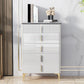Stone Glam Storage Chest Bedroom White Chest with Metal Legs Clearhalo 'Bedroom Furniture' 'Dressers & Chests' 'dressers_chests' 'furn' 'furn_dressers_chests' 'Furniture' 6470453