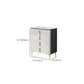 Stone Glam Storage Chest Bedroom White Chest with Metal Legs Clearhalo 'Bedroom Furniture' 'Dressers & Chests' 'dressers_chests' 'furn' 'furn_dressers_chests' 'Furniture' 6470462