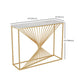 Tabla de consola de mármol Glam 31.5 "Mesa de acento rectangular de altura para Hall