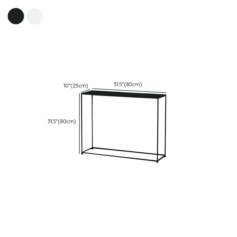 Iron Modern Console Table 9.84" W Frame Base Accent Table for Hall