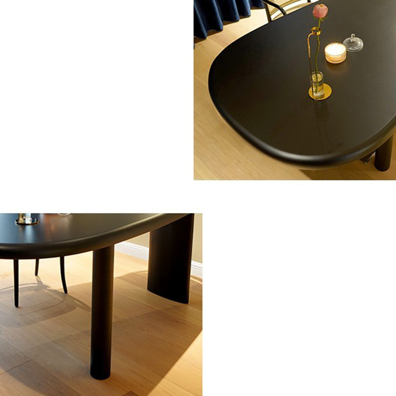 Industrial Writing Desk Solid Wood 29.5" Height Office Desk in Black with Legs Clearhalo 'furn' 'furn_office_desk' 'Furniture' 'Office Desks' 'Office Furniture' 'office_desk' 6471182