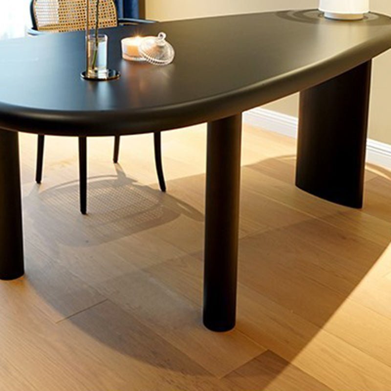 Industrial Writing Desk Solid Wood 29.5" Height Office Desk in Black with Legs Clearhalo 'furn' 'furn_office_desk' 'Furniture' 'Office Desks' 'Office Furniture' 'office_desk' 6471184