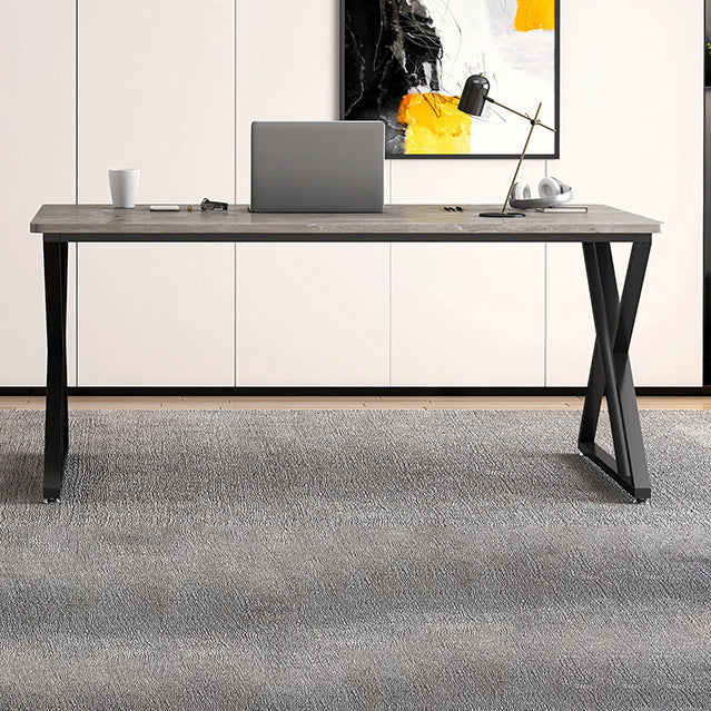 29.25-inch H Industrieel Writing Desk Stone Office Desk voor Home