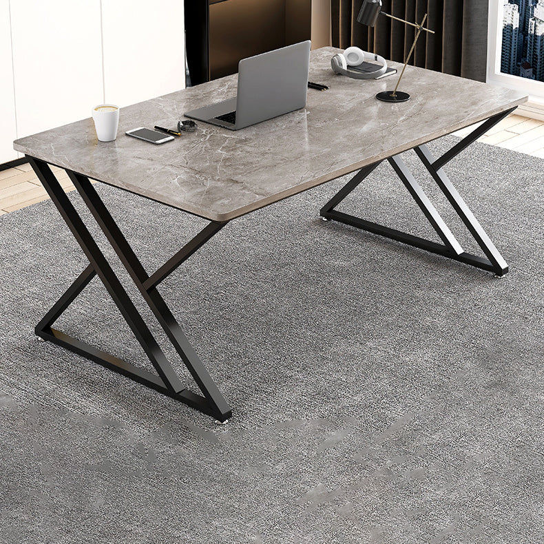 29.25-inch H Industrieel Writing Desk Stone Office Desk voor Home