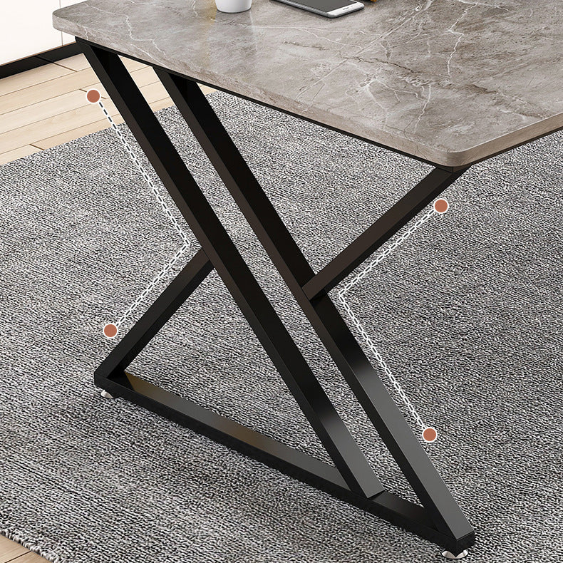 29.25-inch H Industrieel Writing Desk Stone Office Desk voor Home