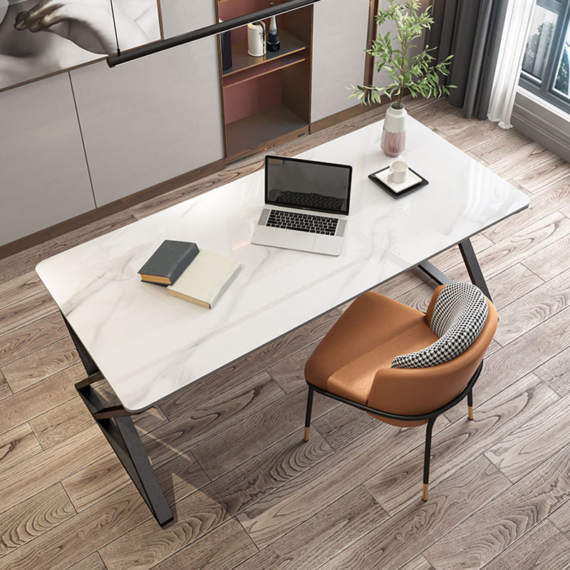 Bureau de bureau industriel Antique Finish Gaming Bureau avec des jambes en métal