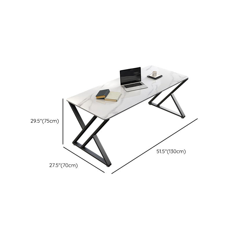 Bureau de bureau industriel Antique Finish Gaming Bureau avec des jambes en métal