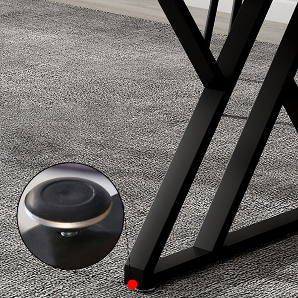 29.53" H Contemporary Office Desk Antique Finish Rectangular Computer Desk Clearhalo 'furn' 'furn_office_desk' 'Furniture' 'Office Desks' 'Office Furniture' 'office_desk' 6471367