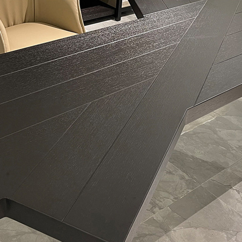 Eigentijdse schrijfbureau massief hout 29.5 "Hoogte kantoor bureau met benen