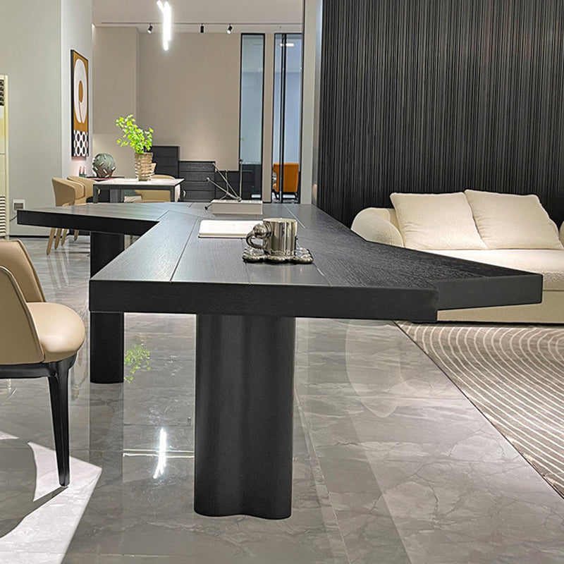 Eigentijdse schrijfbureau massief hout 29.5 "Hoogte kantoor bureau met benen