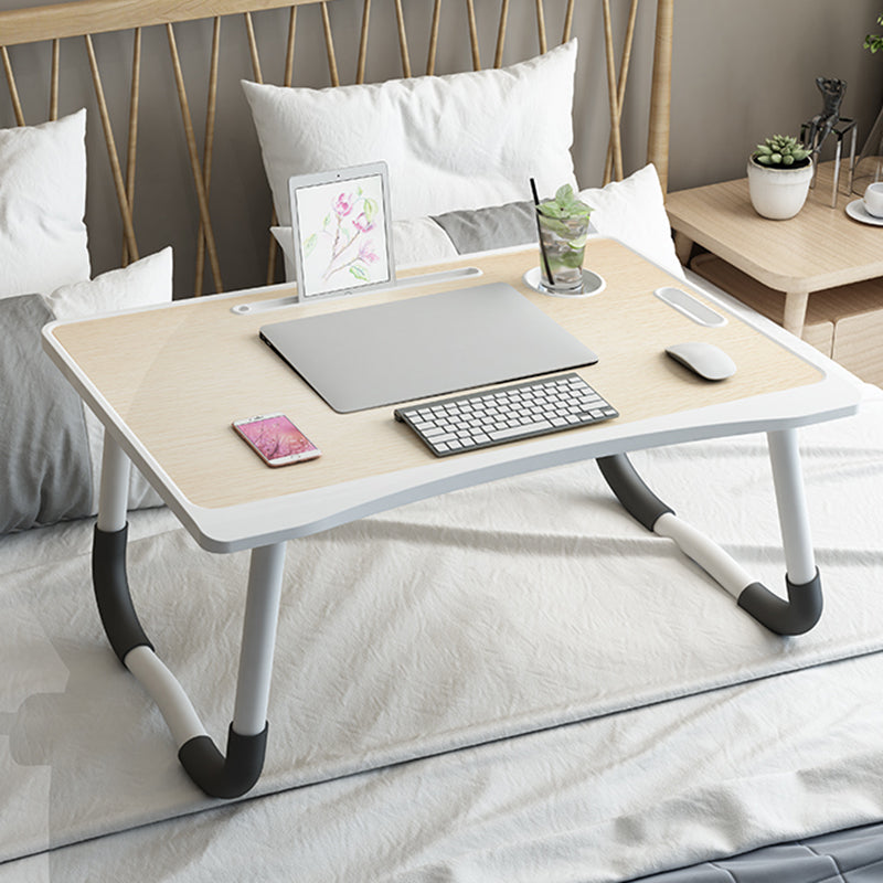 Contemporary Engineered Wood Writing Desk Bedroom Office Desk with Legs Natural No Drawer Clearhalo 'furn' 'furn_office_desk' 'Furniture' 'Office Desks' 'Office Furniture' 'office_desk' 6471459