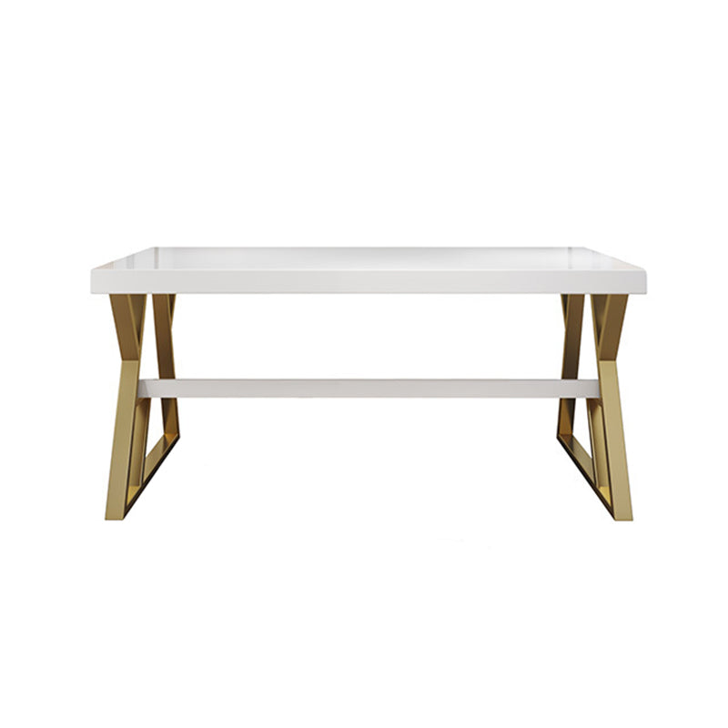 Solid Wood Rectangular Writing Desk 29.53-inch Tall Office Desk with Shelf Clearhalo 'furn' 'furn_office_desk' 'Furniture' 'Office Desks' 'Office Furniture' 'office_desk' 6471528