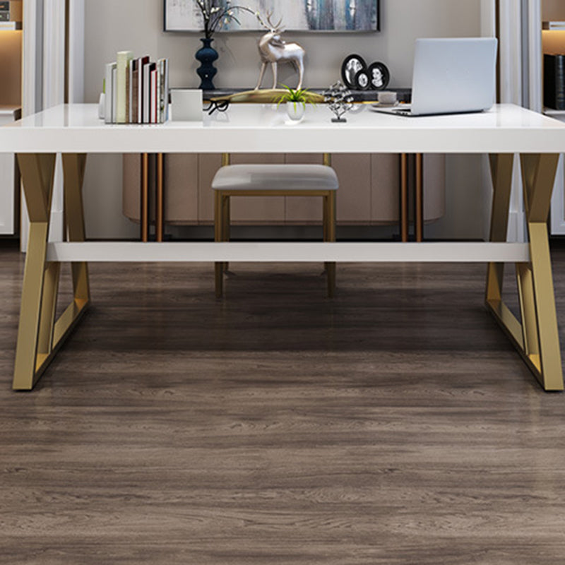 Solid Wood Rectangular Writing Desk 29.53-inch Tall Office Desk with Shelf Clearhalo 'furn' 'furn_office_desk' 'Furniture' 'Office Desks' 'Office Furniture' 'office_desk' 6471532