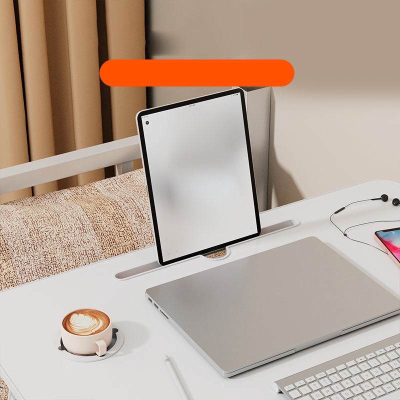 Contemporary Engineered Wood Writing Desk Bedroom Office Desk with White Legs Clearhalo 'furn' 'furn_office_desk' 'Furniture' 'Office Desks' 'Office Furniture' 'office_desk' 6471569