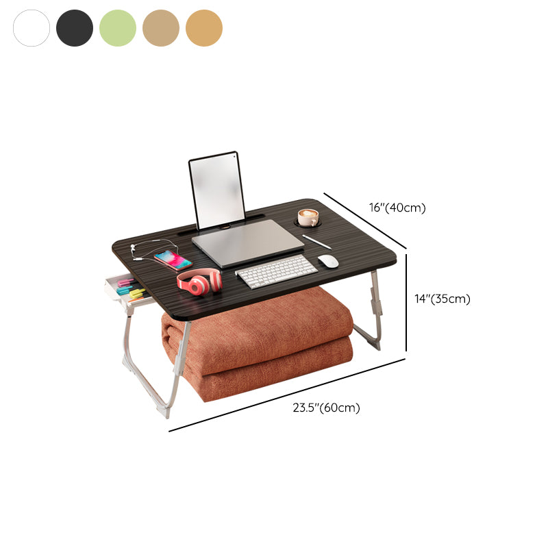 Contemporary Engineered Wood Writing Desk Bedroom Office Desk with White Legs Clearhalo 'furn' 'furn_office_desk' 'Furniture' 'Office Desks' 'Office Furniture' 'office_desk' 6471575