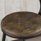 Modern Backrest Armless Counter Stool Iron Bar Stool with Leather Cushion for Dining Room Clearhalo 'Bar Furniture' 'Bar Stools' 'bar_stools' 'furn' 'furn_bar_stools' 'Furniture' 'Kitchen & Dining Furniture' 6471642