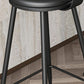 Modern Backrest Armless Counter Stool Iron Bar Stool with Leather Cushion for Dining Room Clearhalo 'Bar Furniture' 'Bar Stools' 'bar_stools' 'furn' 'furn_bar_stools' 'Furniture' 'Kitchen & Dining Furniture' 6471644