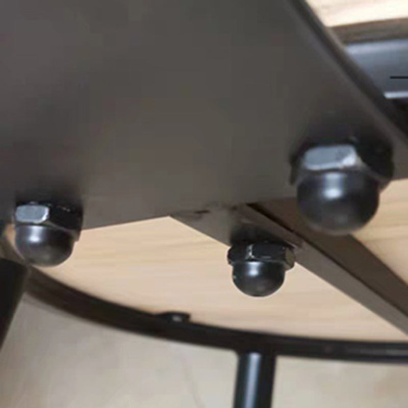 Modern Backrest Armless Counter Stool Iron Bar Stool with Leather Cushion for Dining Room Clearhalo 'Bar Furniture' 'Bar Stools' 'bar_stools' 'furn' 'furn_bar_stools' 'Furniture' 'Kitchen & Dining Furniture' 6471646