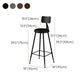 Modern Backrest Armless Counter Stool Iron Bar Stool with Leather Cushion for Dining Room Clearhalo 'Bar Furniture' 'Bar Stools' 'bar_stools' 'furn' 'furn_bar_stools' 'Furniture' 'Kitchen & Dining Furniture' 6471681