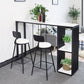 Contemporary Backrest Bar Stools Metal Barstool with Footrest Clearhalo 'Bar Furniture' 'Bar Stools' 'bar_stools' 'furn' 'furn_bar_stools' 'Furniture' 'Kitchen & Dining Furniture' 6471771