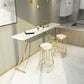Glam Backrest Stools Metal Barstool with Gold Metal Legs for Bar Clearhalo 'Bar Furniture' 'Bar Stools' 'bar_stools' 'furn' 'furn_bar_stools' 'Furniture' 'Kitchen & Dining Furniture' 6471868
