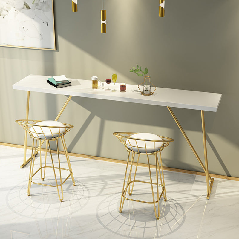 Glam Backrest Stools Metal Barstool with Gold Metal Legs for Bar Clearhalo 'Bar Furniture' 'Bar Stools' 'bar_stools' 'furn' 'furn_bar_stools' 'Furniture' 'Kitchen & Dining Furniture' 6471871