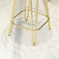 Glam Backrest Stools Metal Barstool with Gold Metal Legs for Bar Clearhalo 'Bar Furniture' 'Bar Stools' 'bar_stools' 'furn' 'furn_bar_stools' 'Furniture' 'Kitchen & Dining Furniture' 6471879