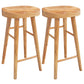 Solid Wood Dining Stool Contemporary Bar Stools with Footrest 2 Piece Set Four Legs Clearhalo 'Bar Furniture' 'Bar Stools' 'bar_stools' 'furn' 'furn_bar_stools' 'Furniture' 'Kitchen & Dining Furniture' 6471955
