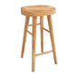 Solid Wood Dining Stool Contemporary Bar Stools with Footrest Clearhalo 'Bar Furniture' 'Bar Stools' 'bar_stools' 'furn' 'furn_bar_stools' 'Furniture' 'Kitchen & Dining Furniture' 6471963