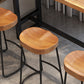 Solid Wood Dining Stool Contemporary Bar Stools with Footrest Clearhalo 'Bar Furniture' 'Bar Stools' 'bar_stools' 'furn' 'furn_bar_stools' 'Furniture' 'Kitchen & Dining Furniture' 6471965