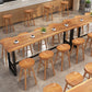Solid Wood Dining Stool Contemporary Bar Stools with Footrest Clearhalo 'Bar Furniture' 'Bar Stools' 'bar_stools' 'furn' 'furn_bar_stools' 'Furniture' 'Kitchen & Dining Furniture' 6471971