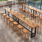 Solid Wood Dining Stool Contemporary Bar Stools with Footrest Clearhalo 'Bar Furniture' 'Bar Stools' 'bar_stools' 'furn' 'furn_bar_stools' 'Furniture' 'Kitchen & Dining Furniture' 6471974