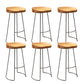 Contemporary Dining Stools Backless Bar Stools with Footrest 6 Piece Set Clearhalo 'Bar Furniture' 'Bar Stools' 'bar_stools' 'furn' 'furn_bar_stools' 'Furniture' 'Kitchen & Dining Furniture' 6472101