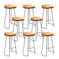 Contemporary Dining Stools Backless Bar Stools with Footrest 8 Piece Set Clearhalo 'Bar Furniture' 'Bar Stools' 'bar_stools' 'furn' 'furn_bar_stools' 'Furniture' 'Kitchen & Dining Furniture' 6472103