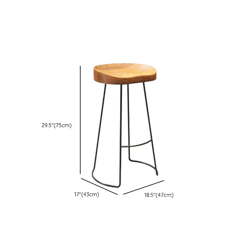 Contemporary Dining Stools Backless Bar Stools with Footrest Clearhalo 'Bar Furniture' 'Bar Stools' 'bar_stools' 'furn' 'furn_bar_stools' 'Furniture' 'Kitchen & Dining Furniture' 6472107